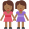 Two Women Holding Hands - Medium Black emoji on Twitter